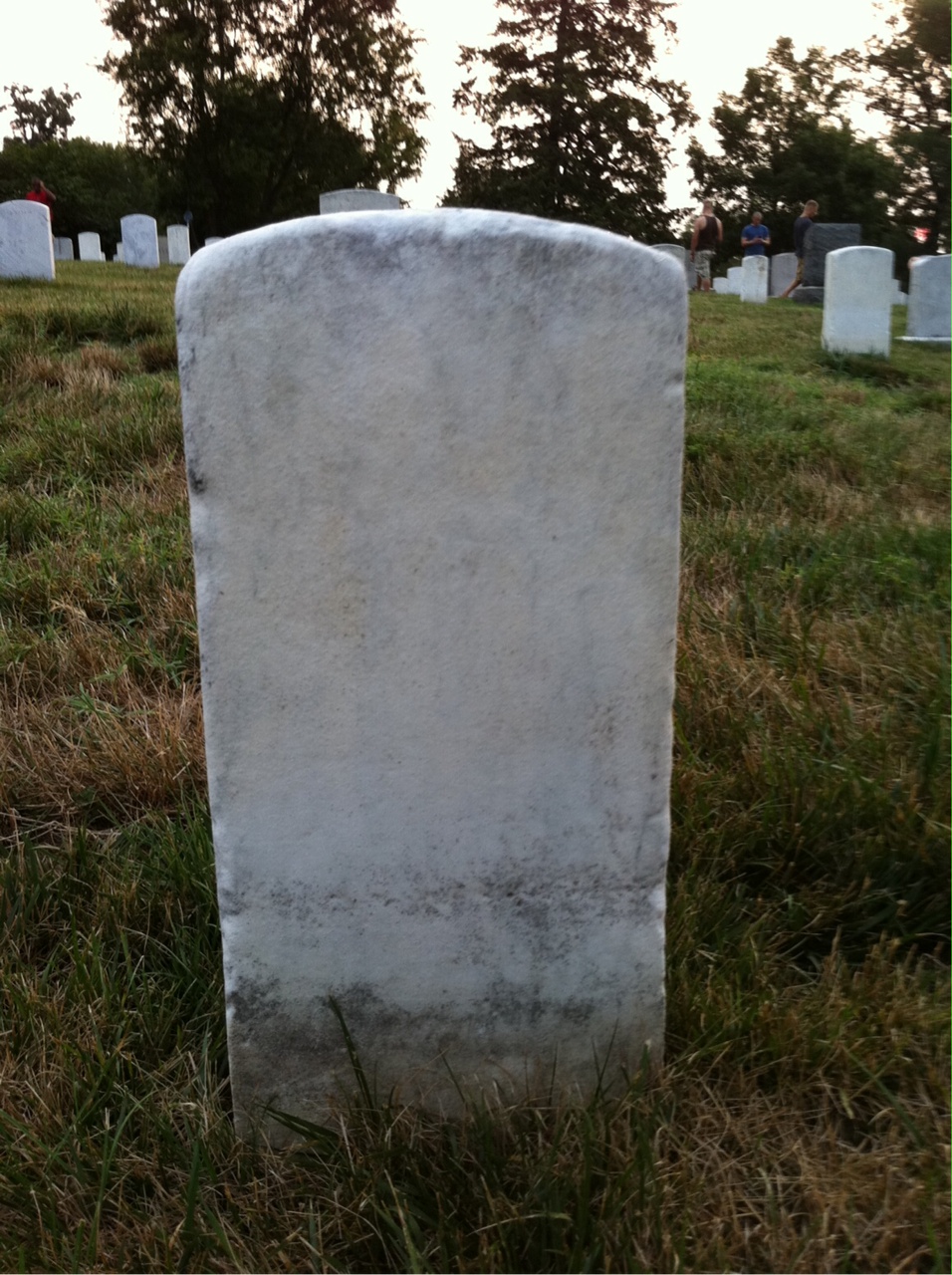 Back of headstone — William Abels