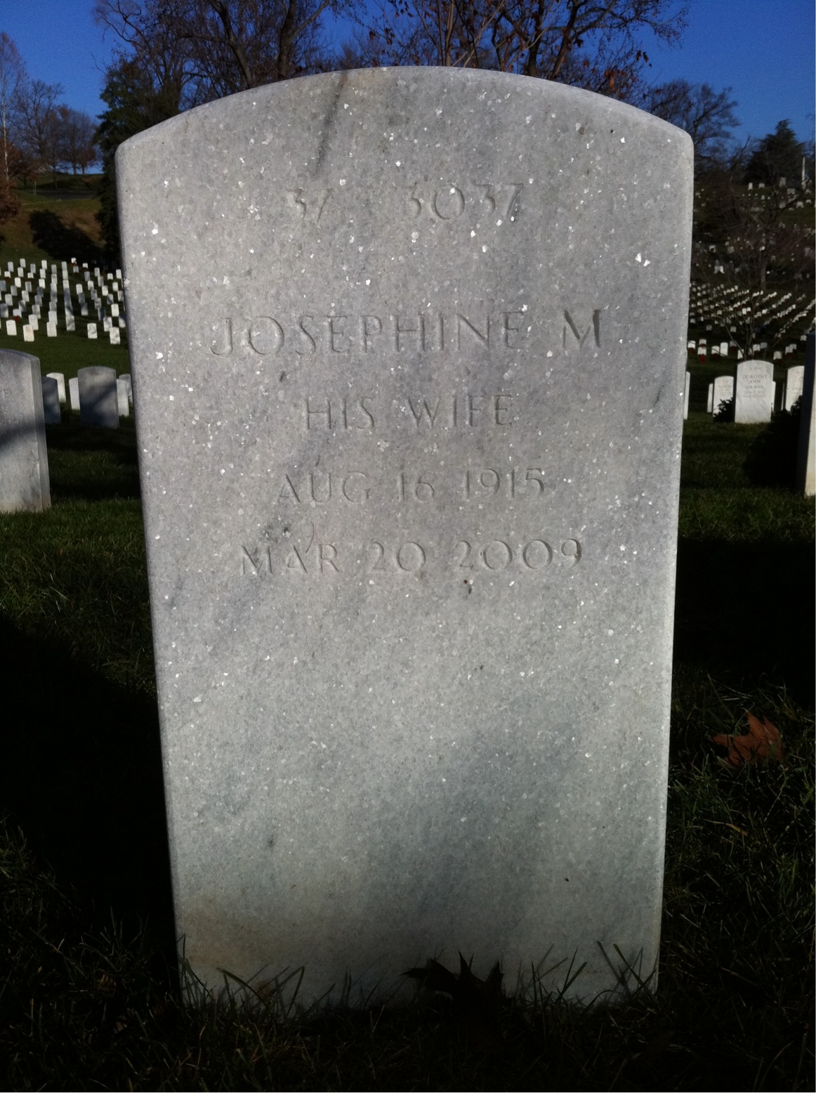 Back of headstone — David Cunningham