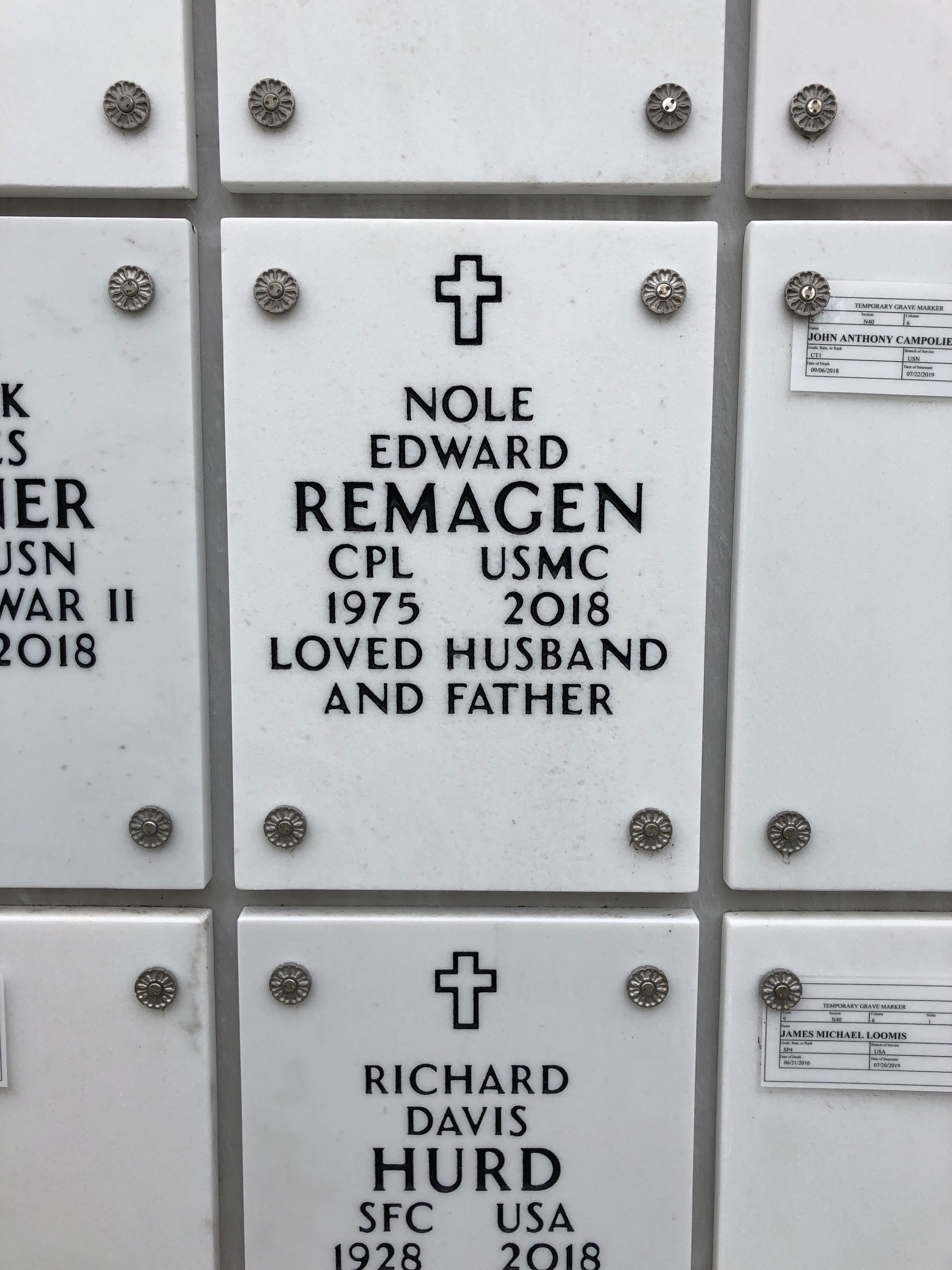 Headstone of Nole Remagen