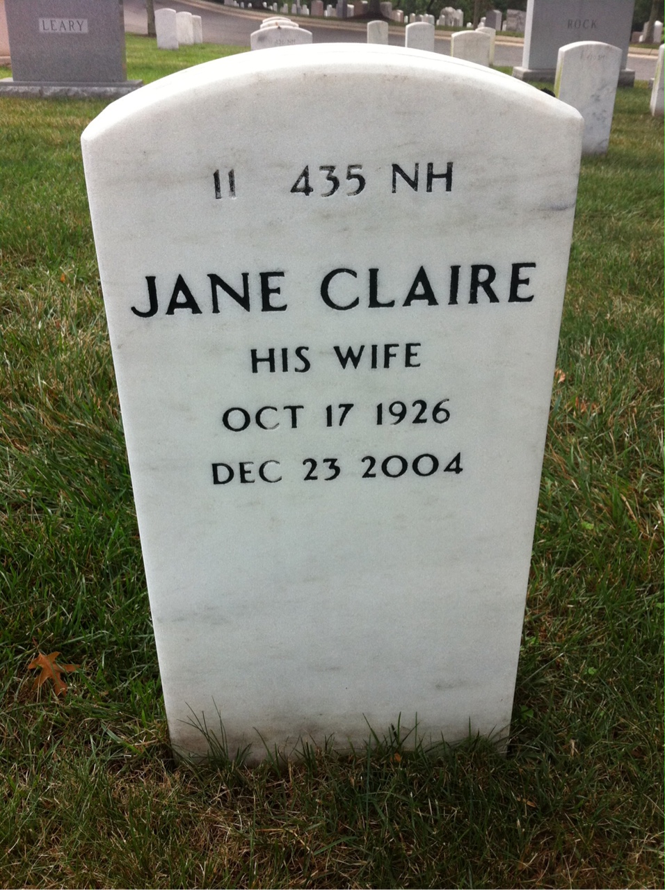 Back of headstone — Sylvan Salter