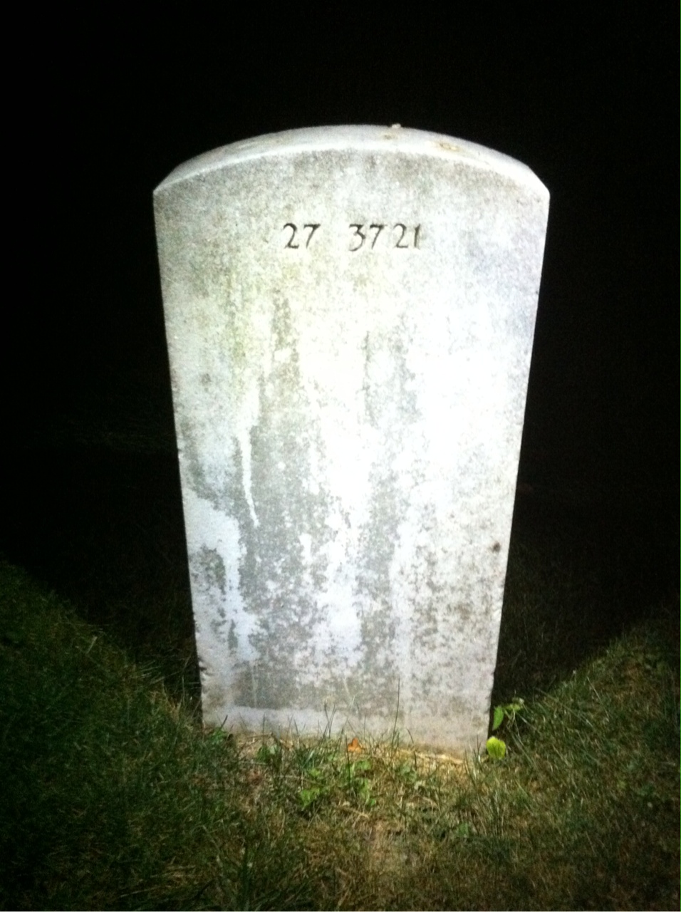Back of headstone — R Atkins