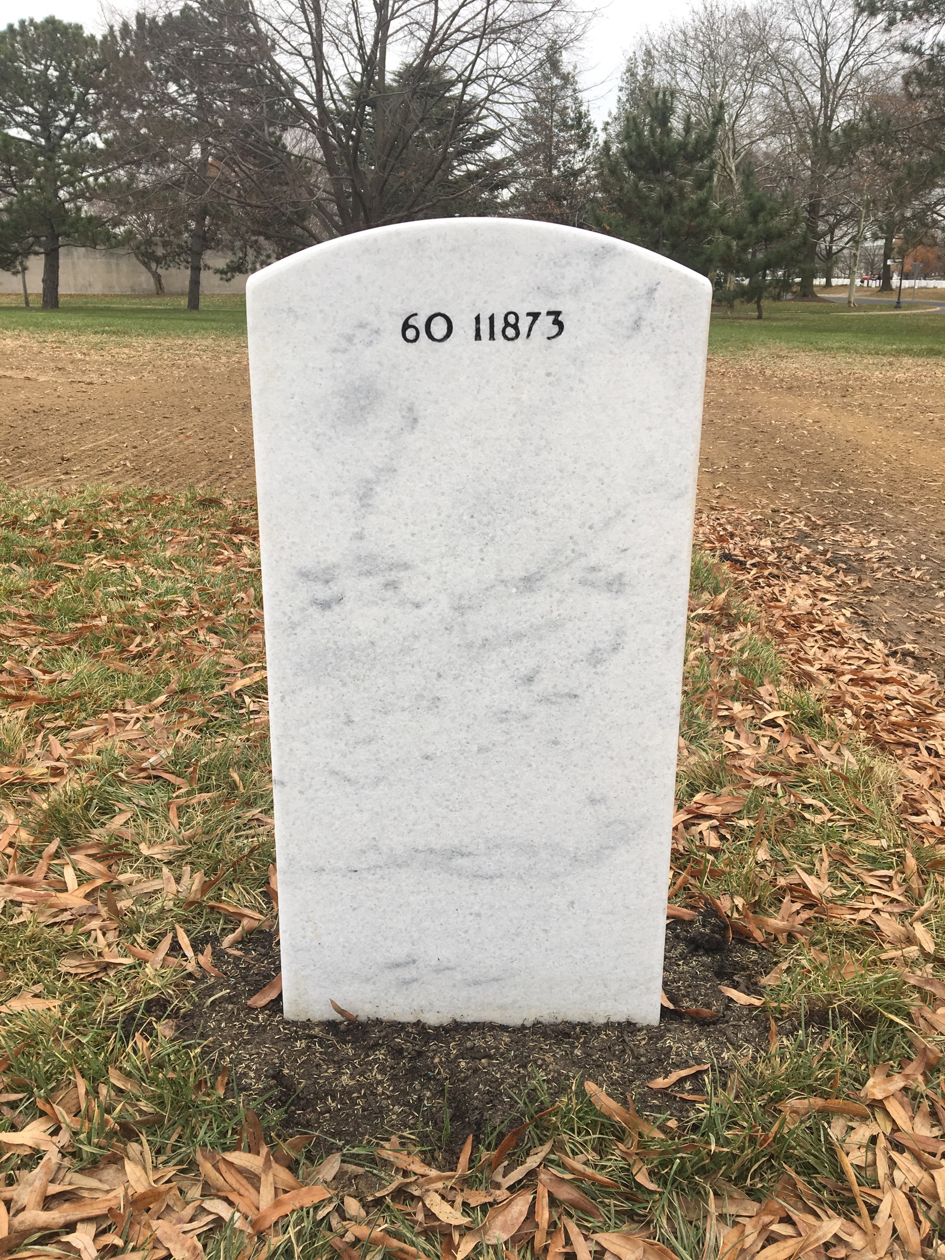 Back of headstone — Michael Mitchell