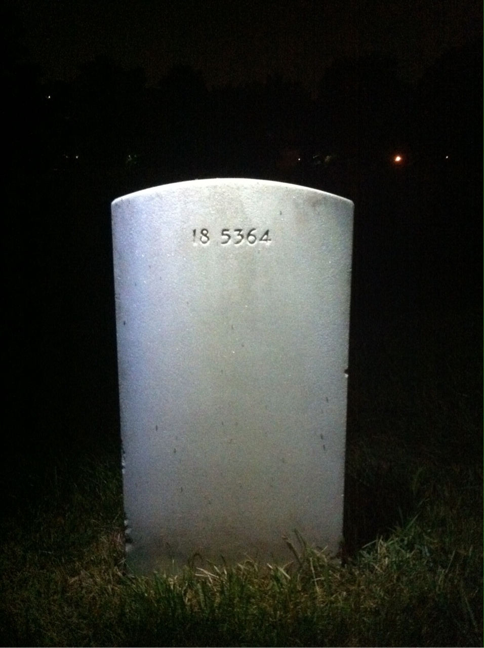 Back of headstone — Jesse Anderson