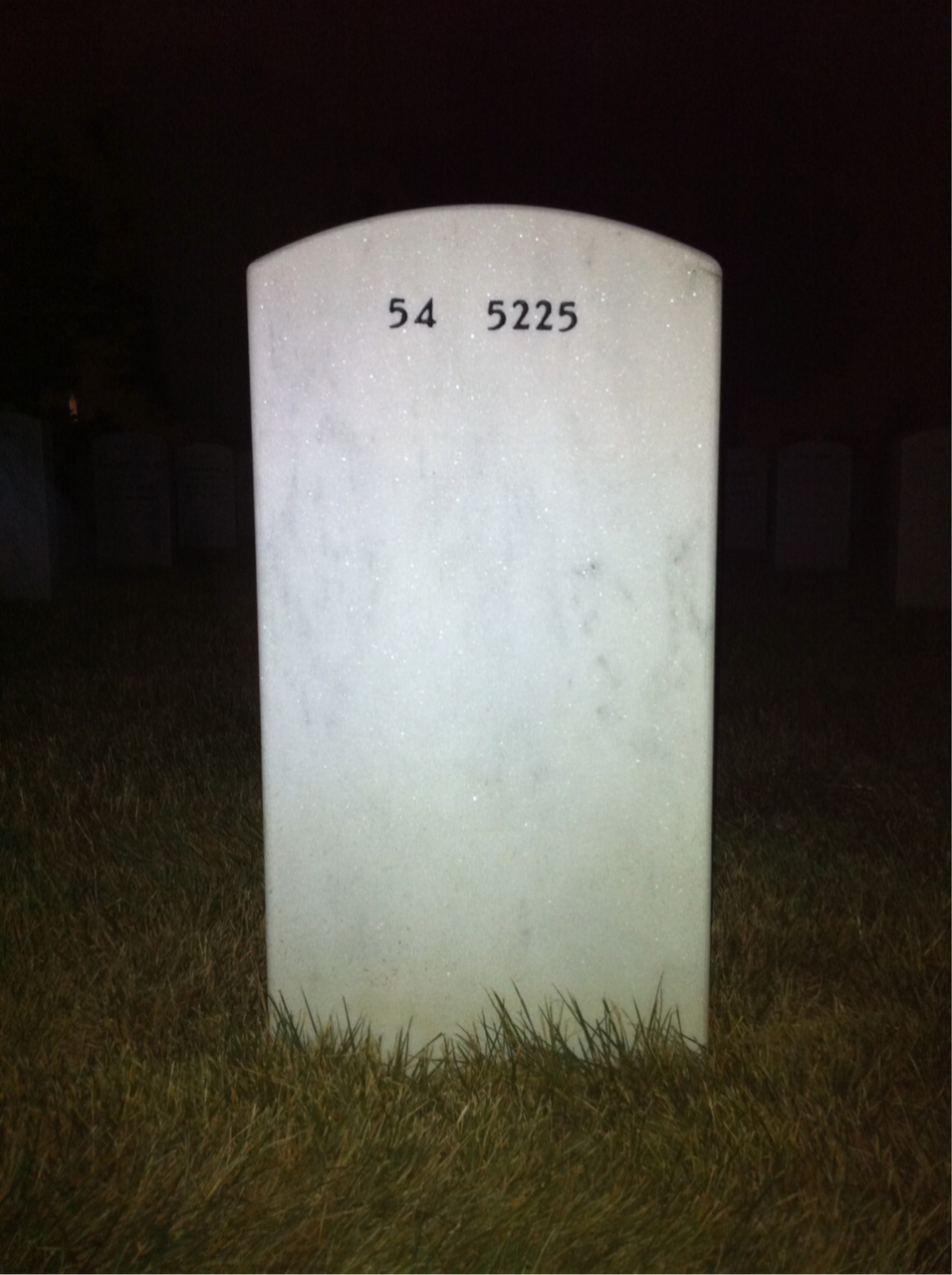 Back of headstone — Betty Pyle