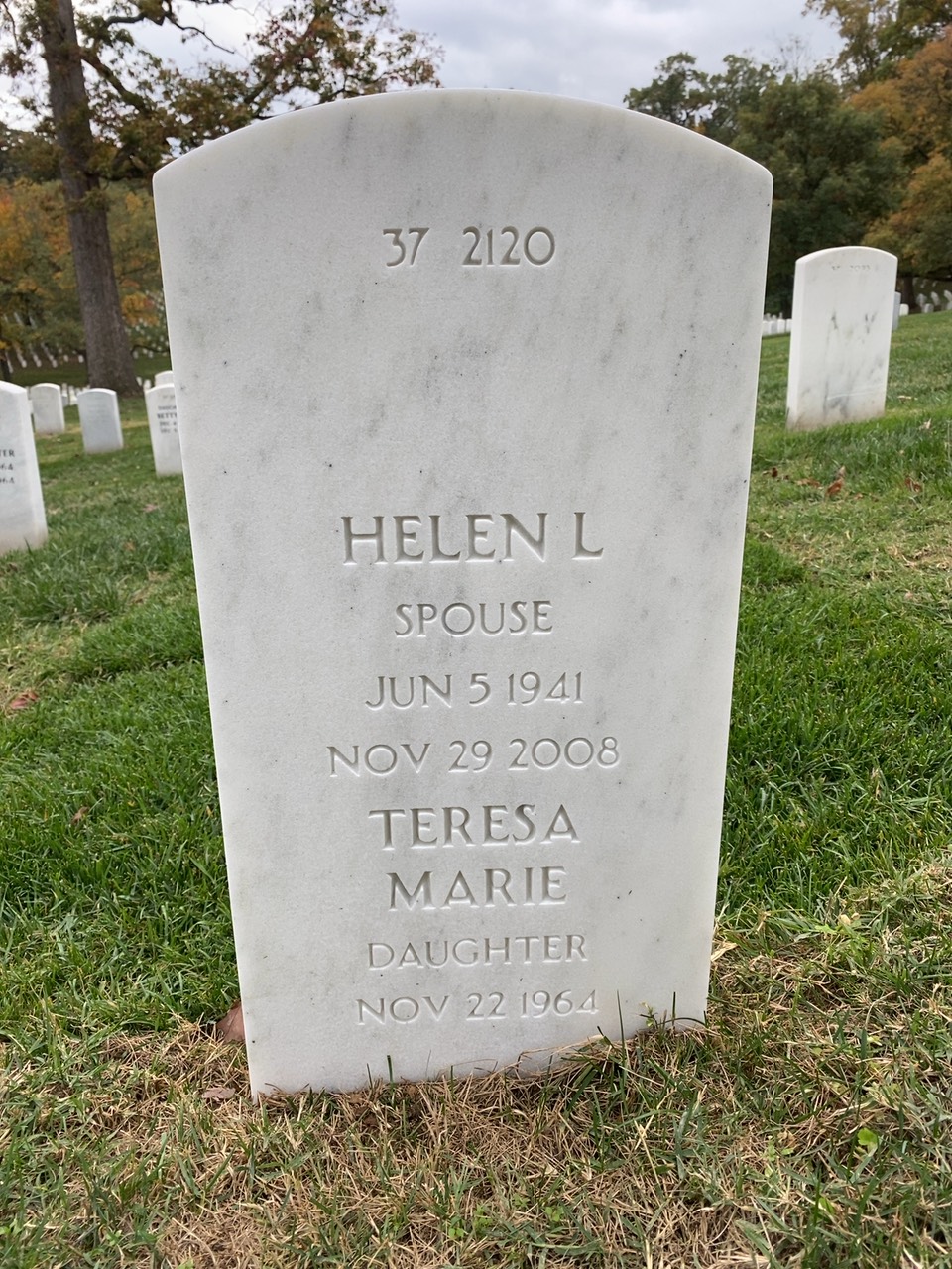 Back of headstone — Edward Long