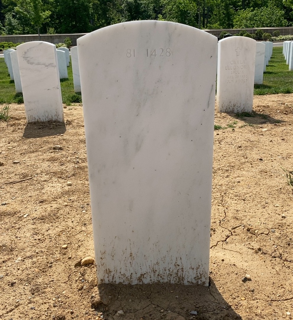 Back of headstone — Alfredo Ayala