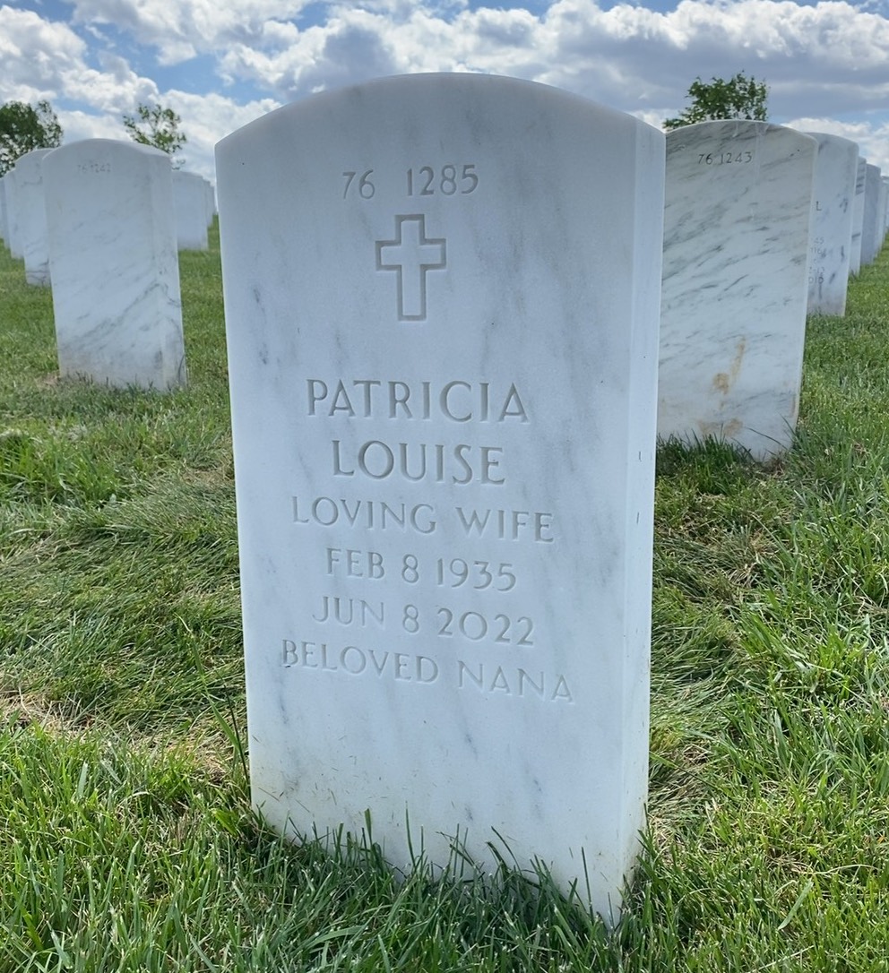 Back of headstone — John Baker
