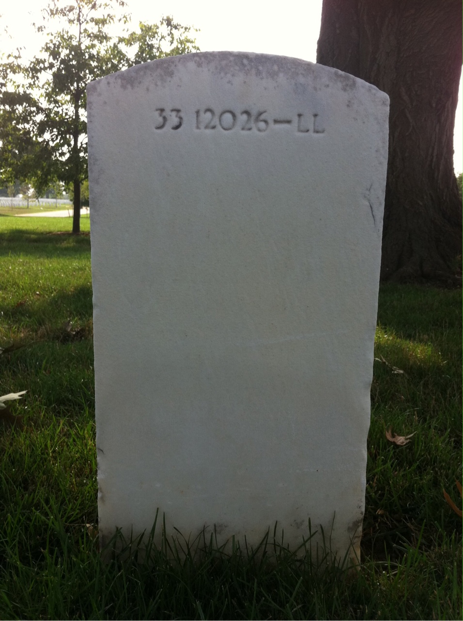 Back of headstone — Mark Cox