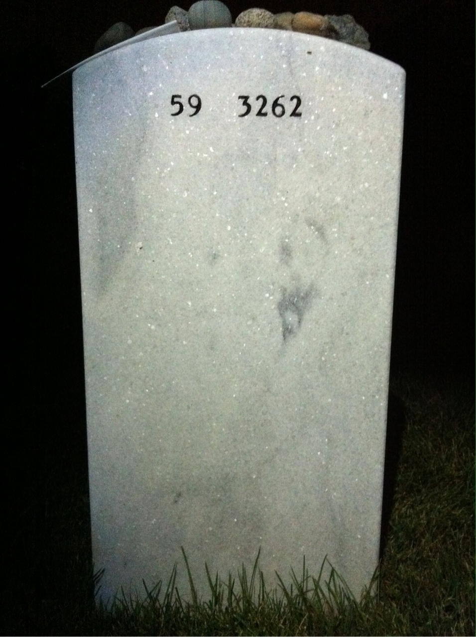 Back of headstone — Charles Mclaughlin