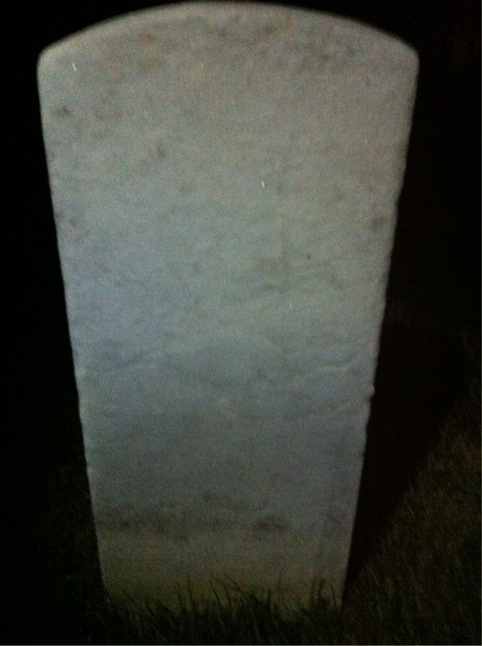 Back of headstone — Silas Morse