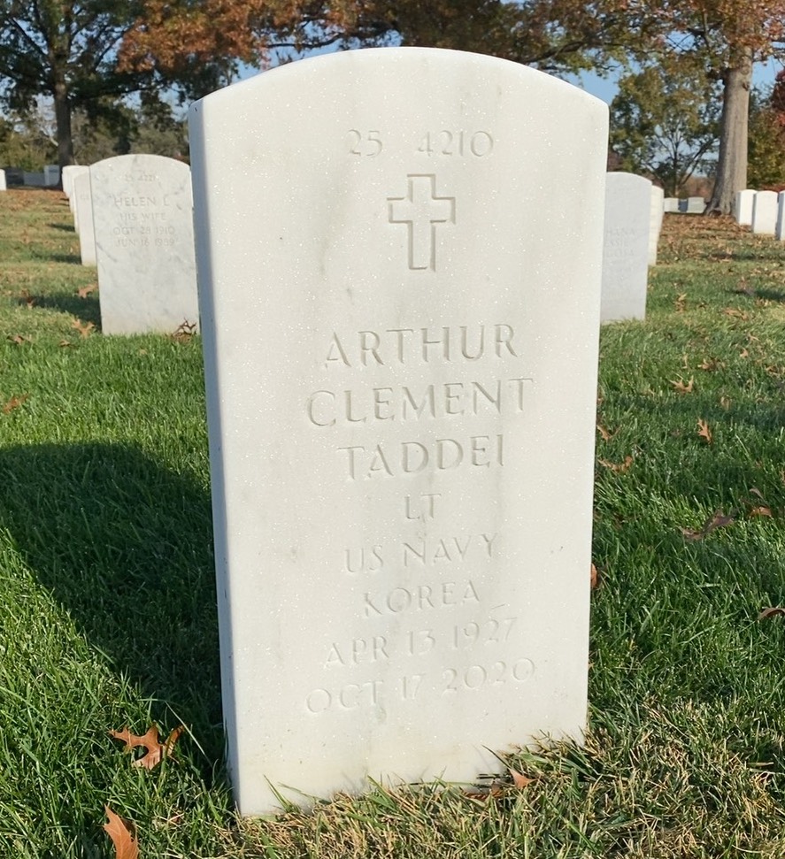 Back of headstone — William R Taddei