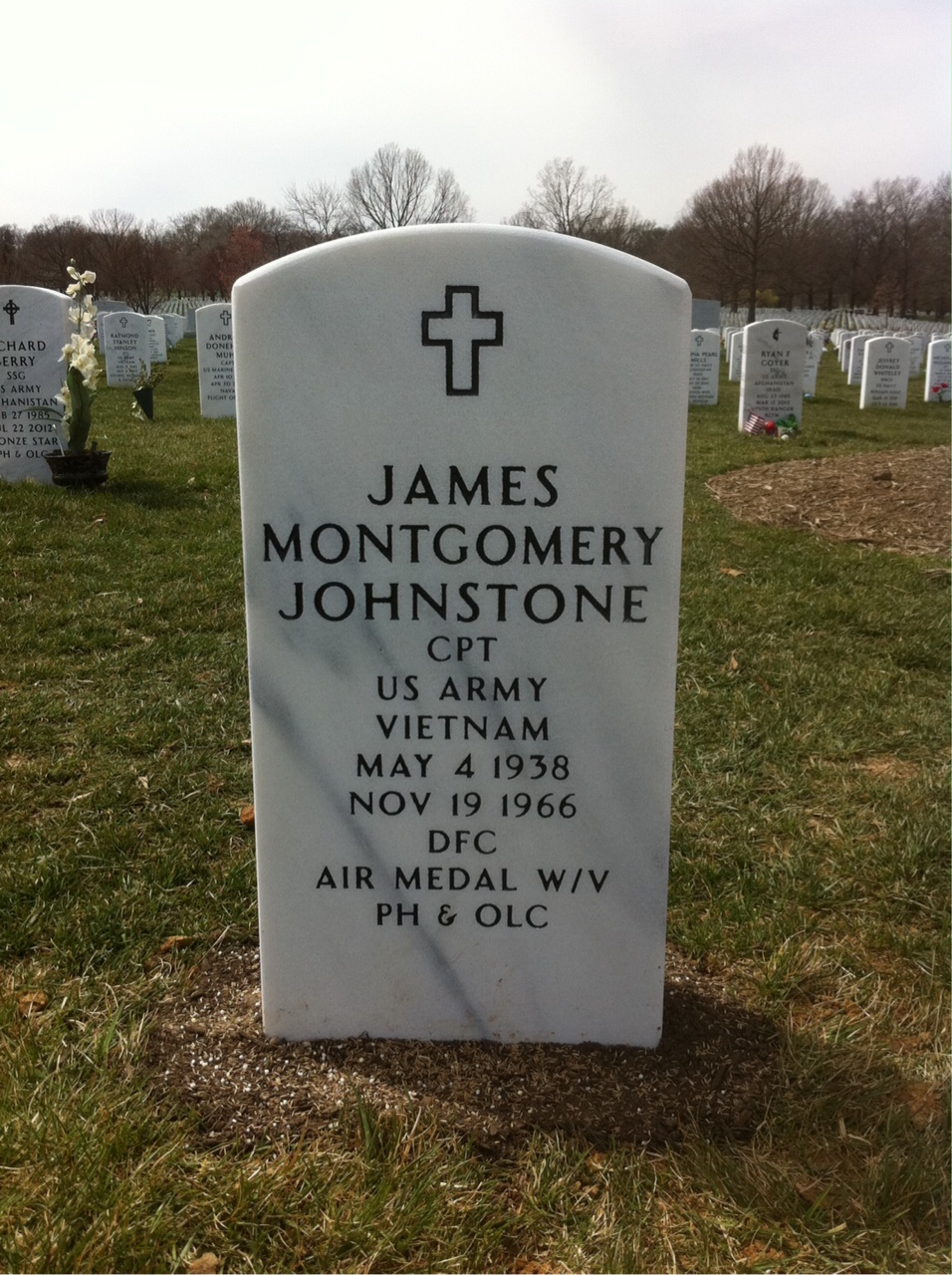 Headstone of James Montgomery Johnstone