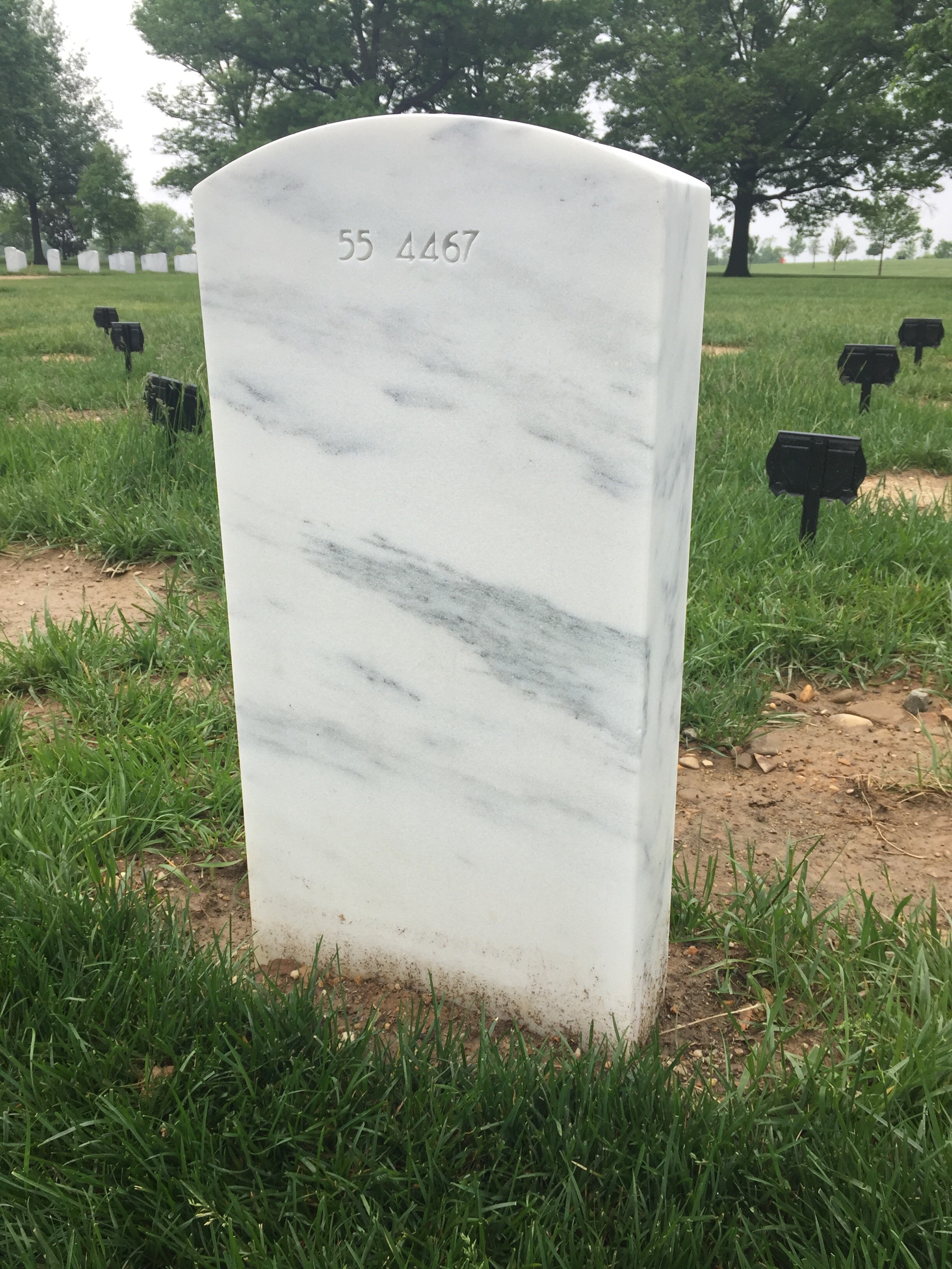Back of headstone — William Elliot Sabean