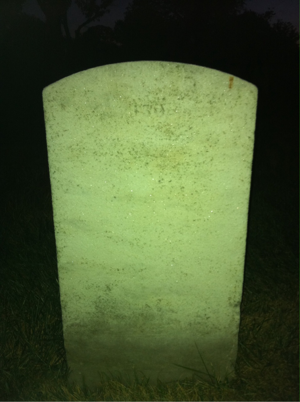 Back of headstone — Noel Allen