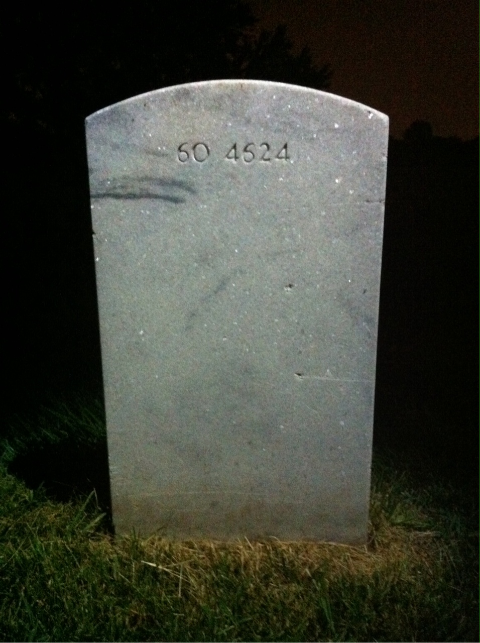 Back of headstone — Charles Mosher