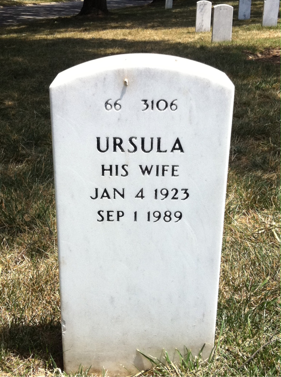 Back of headstone — Nicholas Prystas