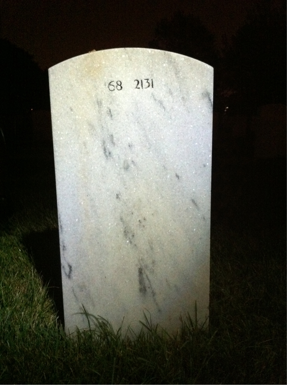 Back of headstone — Mary Murphy