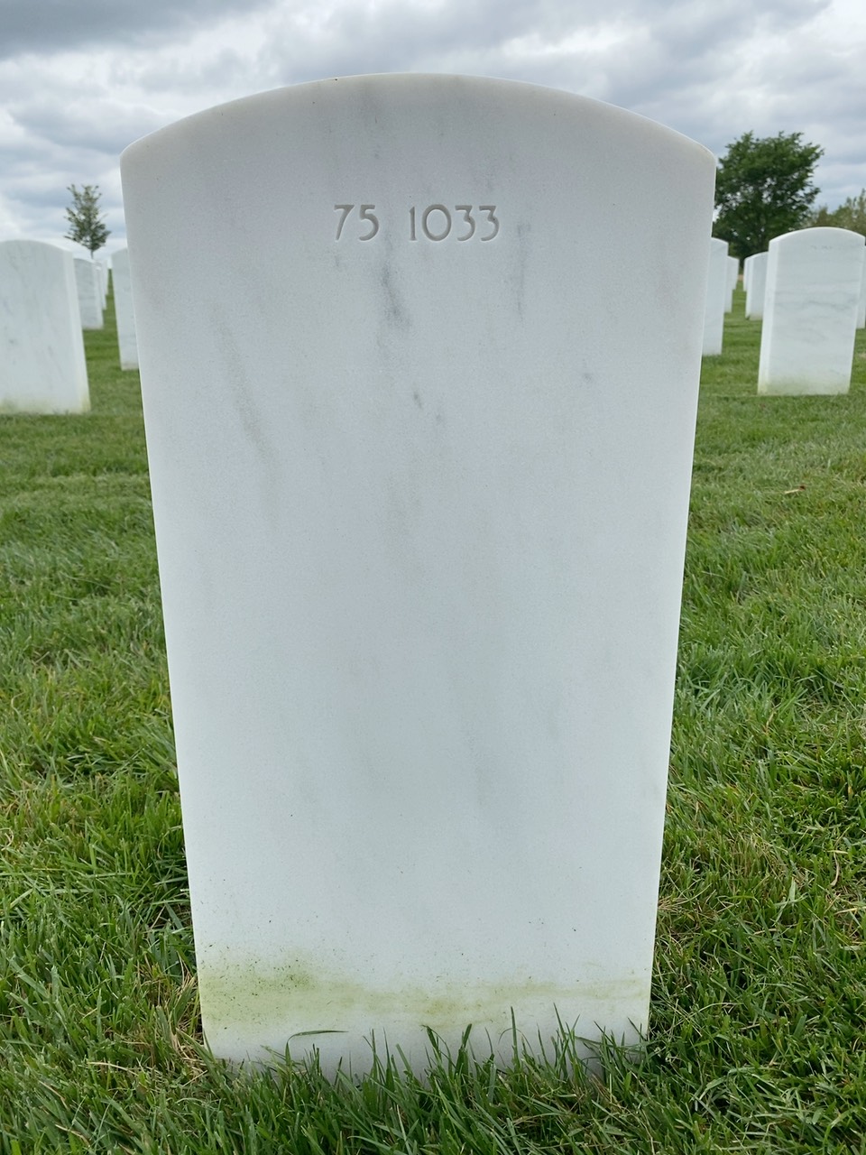 Back of headstone — Patrick Bohn