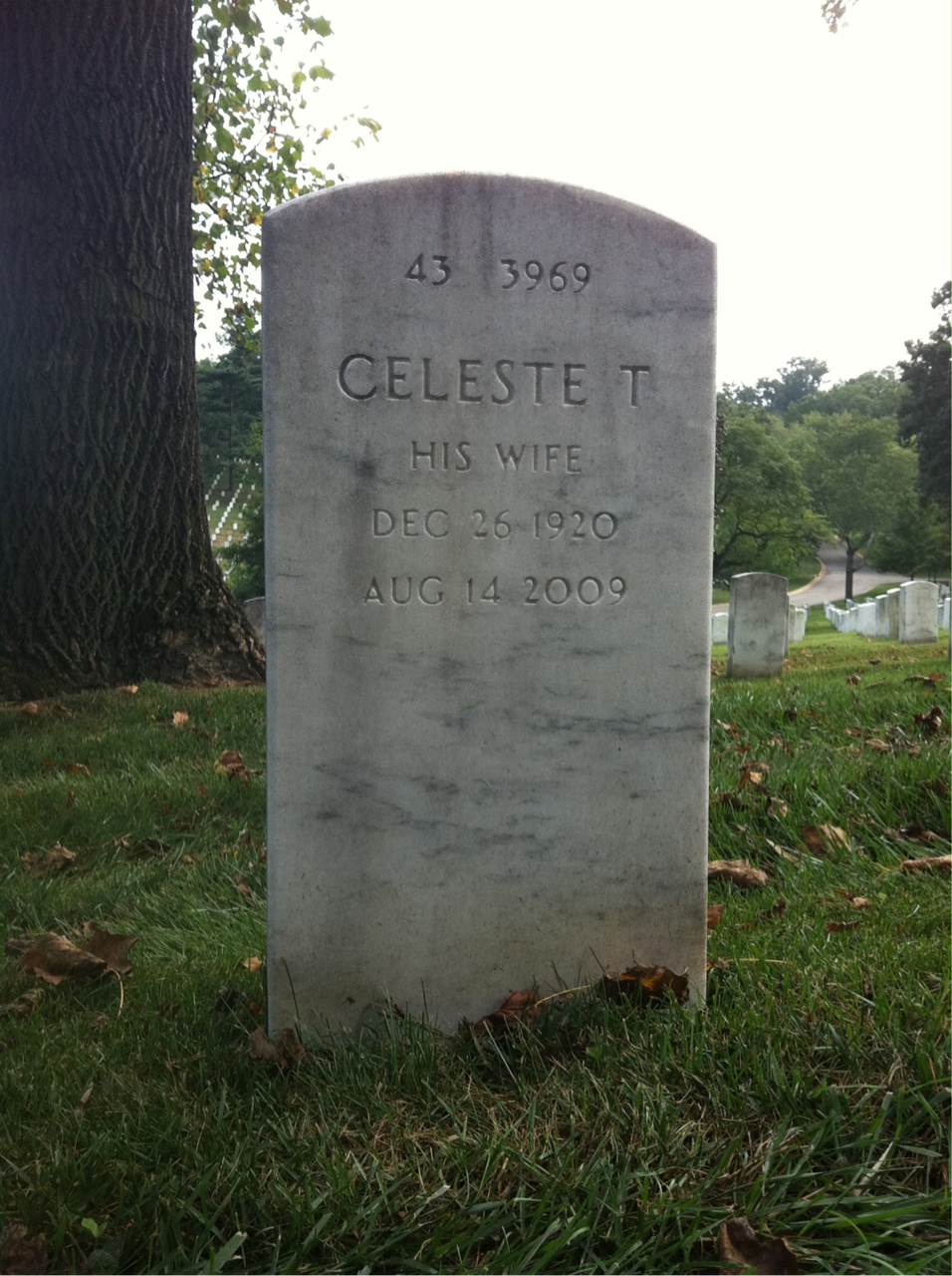 Back of headstone — James Moore