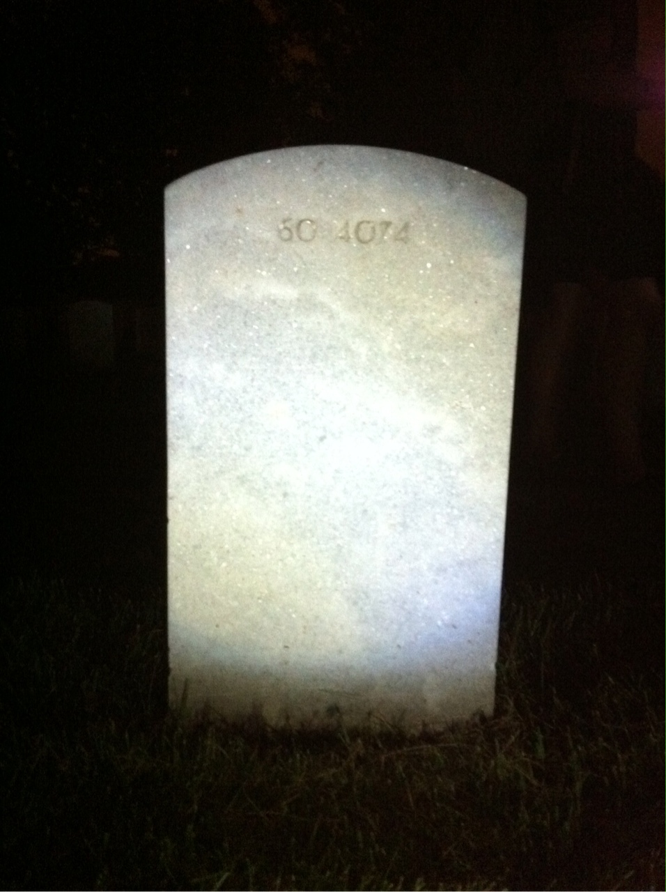 Back of headstone — Robert Backherms
