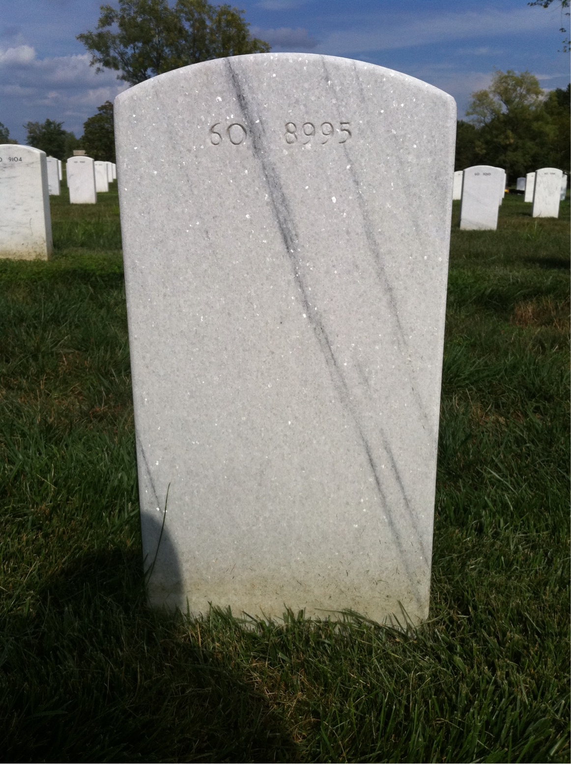 Back of headstone — James Trayers