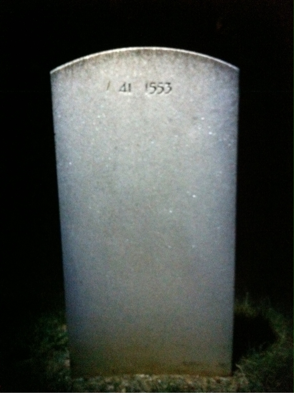Back of headstone — Vollie Lafayette Posey
