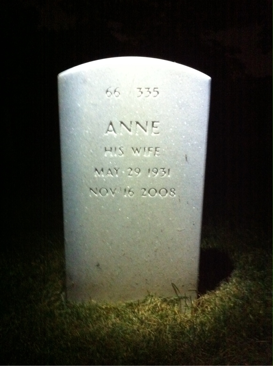 Back of headstone — Charles Finger
