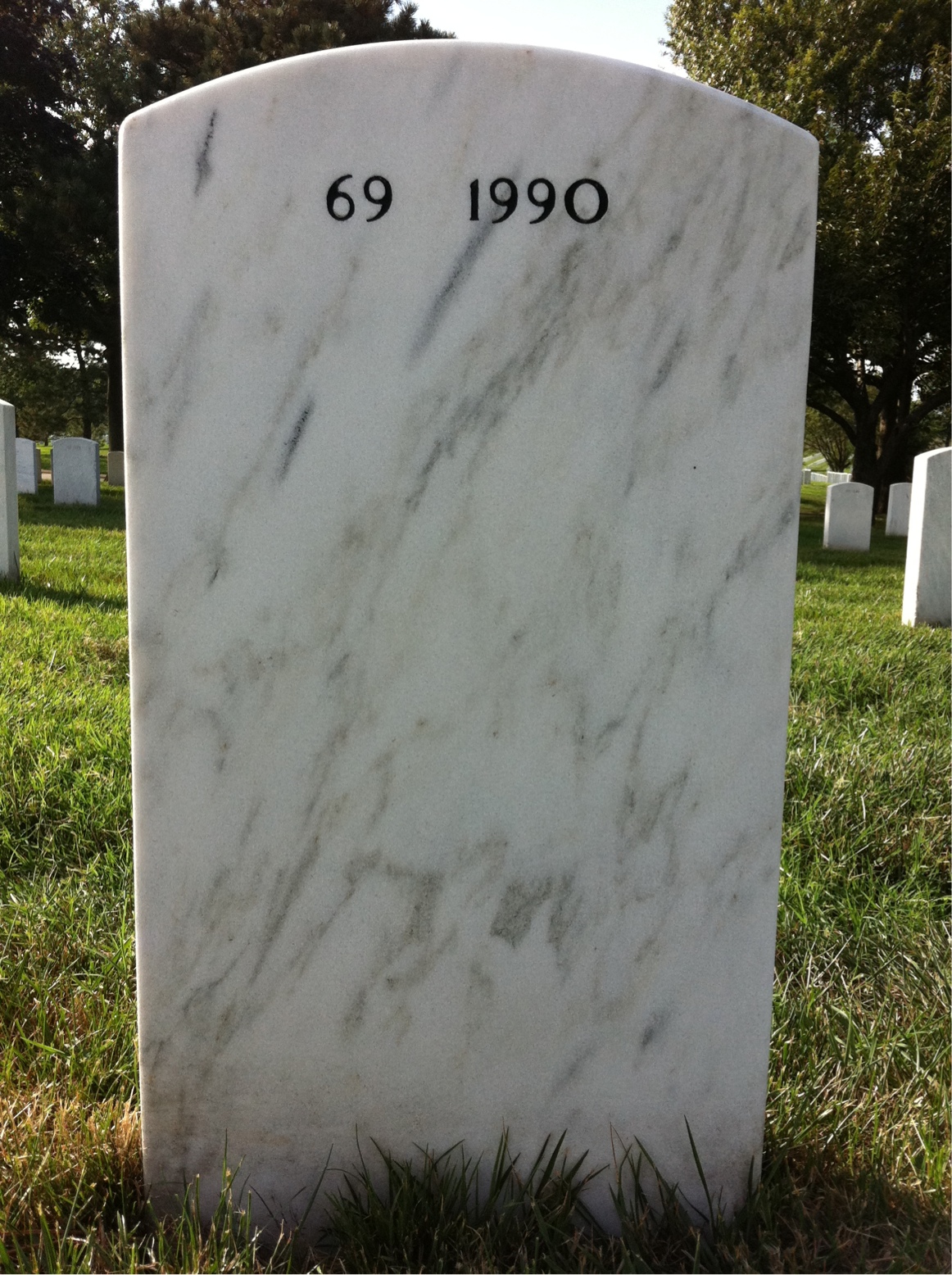 Back of headstone — John Essig