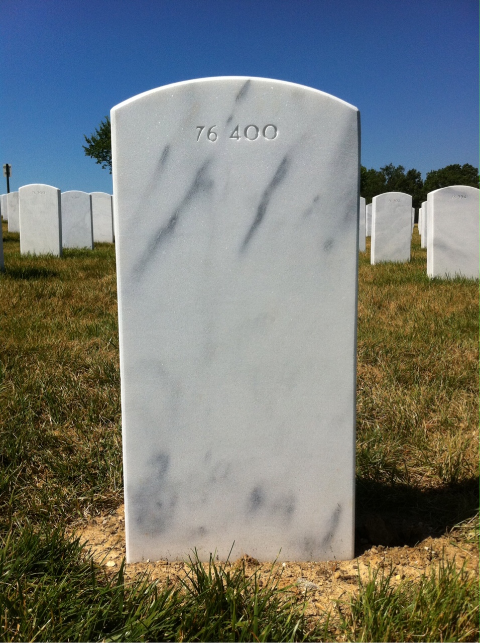 Back of headstone — Lawrence Altepeter