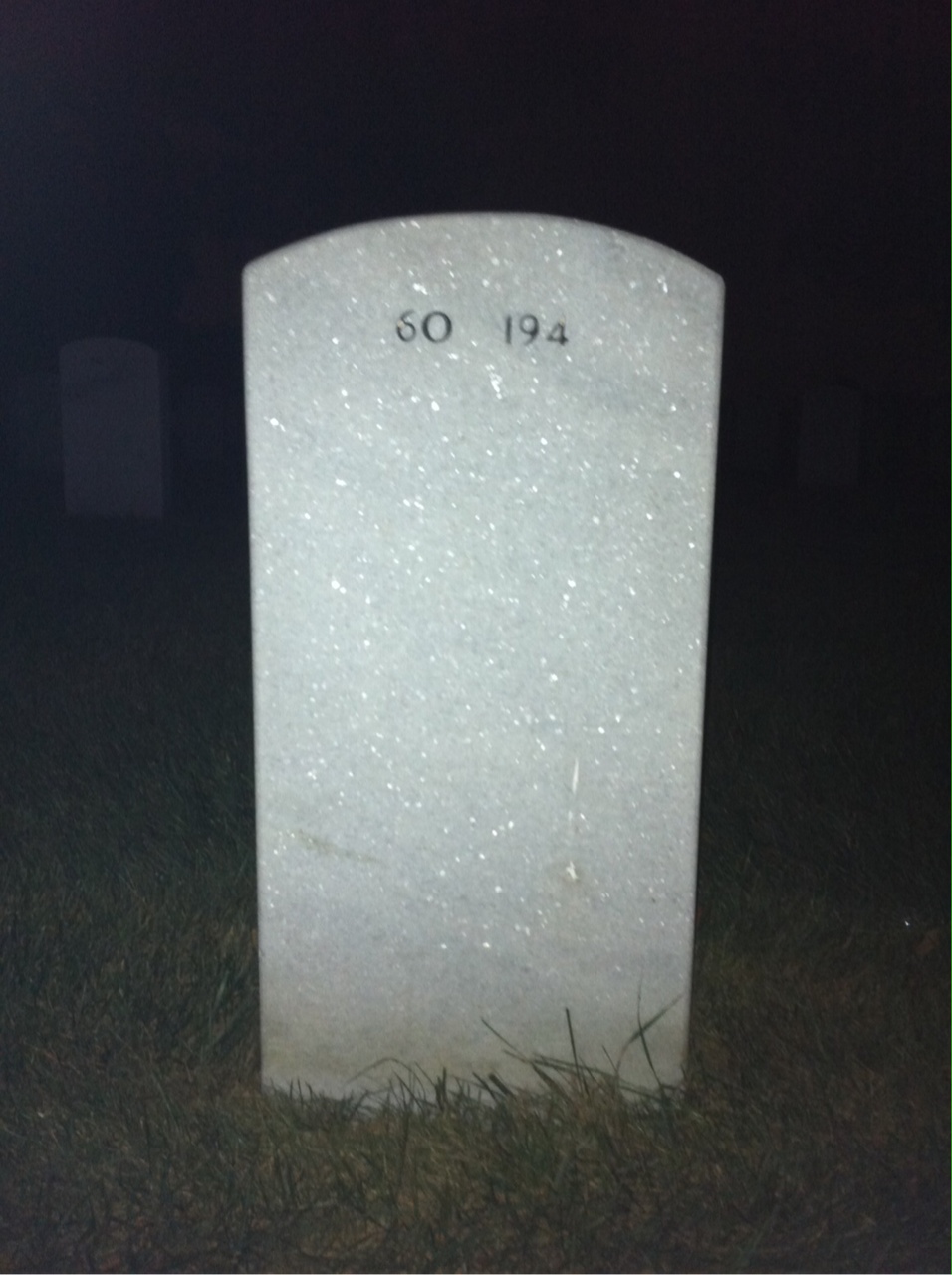 Back of headstone — Stephen Hanson