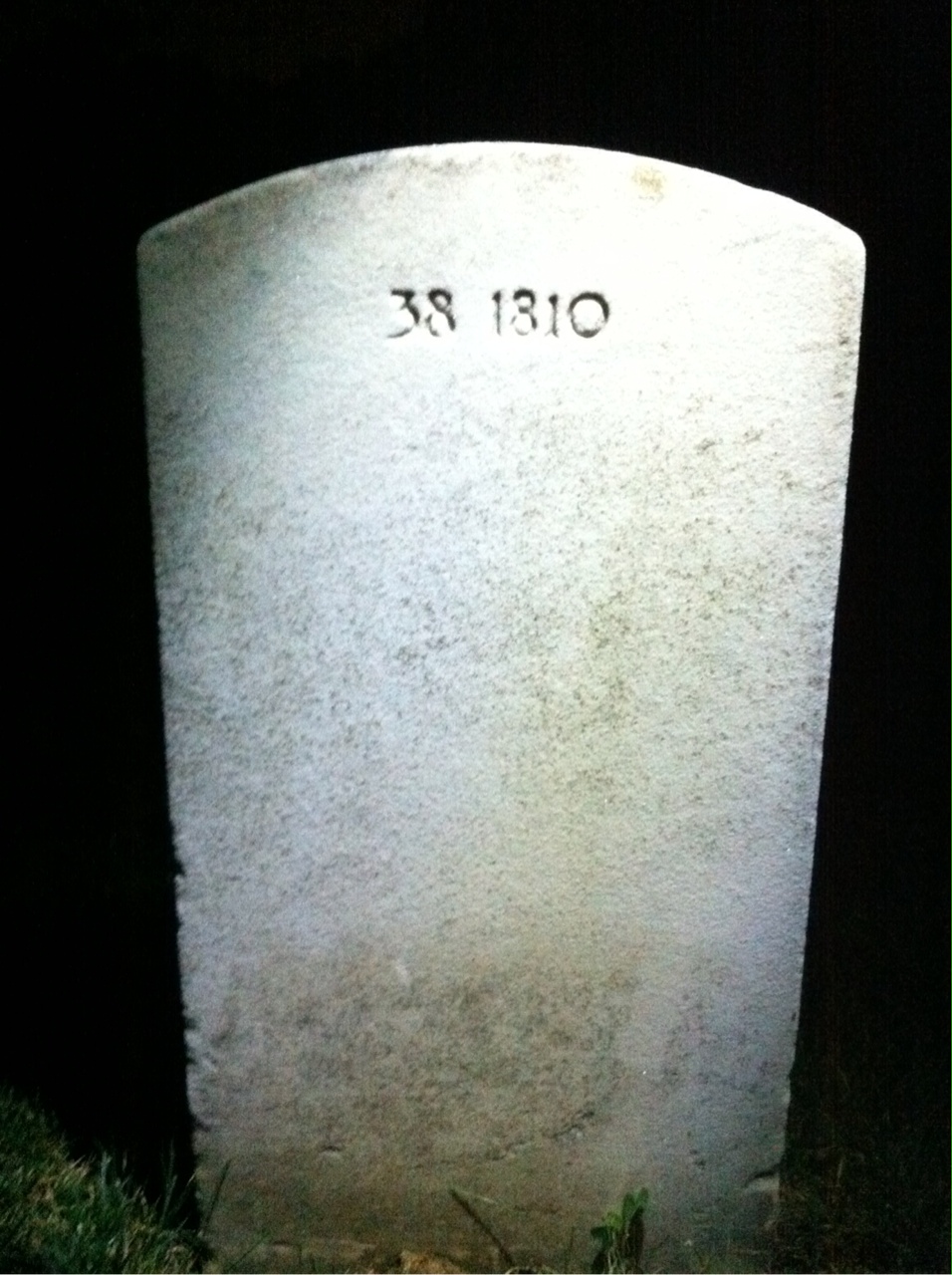 Back of headstone — Jean Corbey