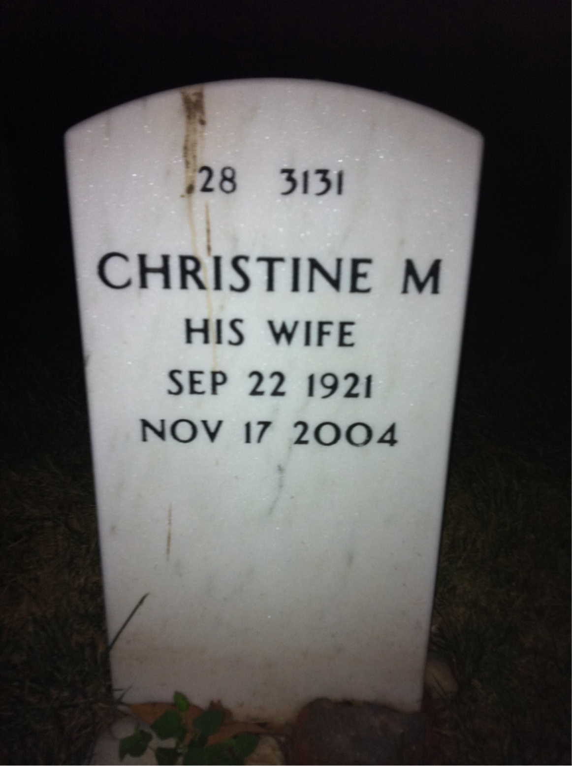 Back of headstone — Edward Kyles