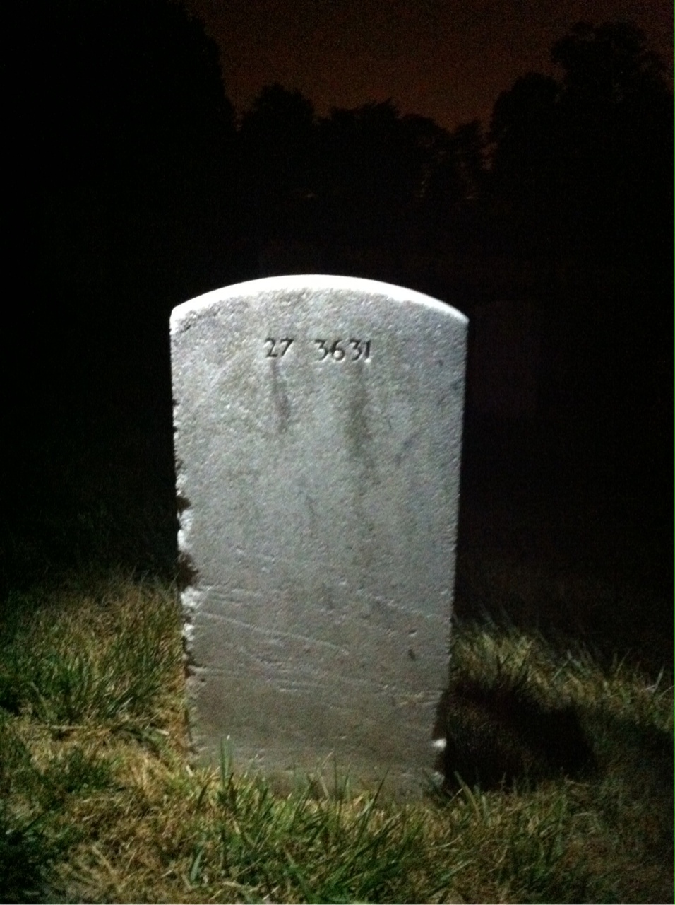 Back of headstone — (Child) Barrett