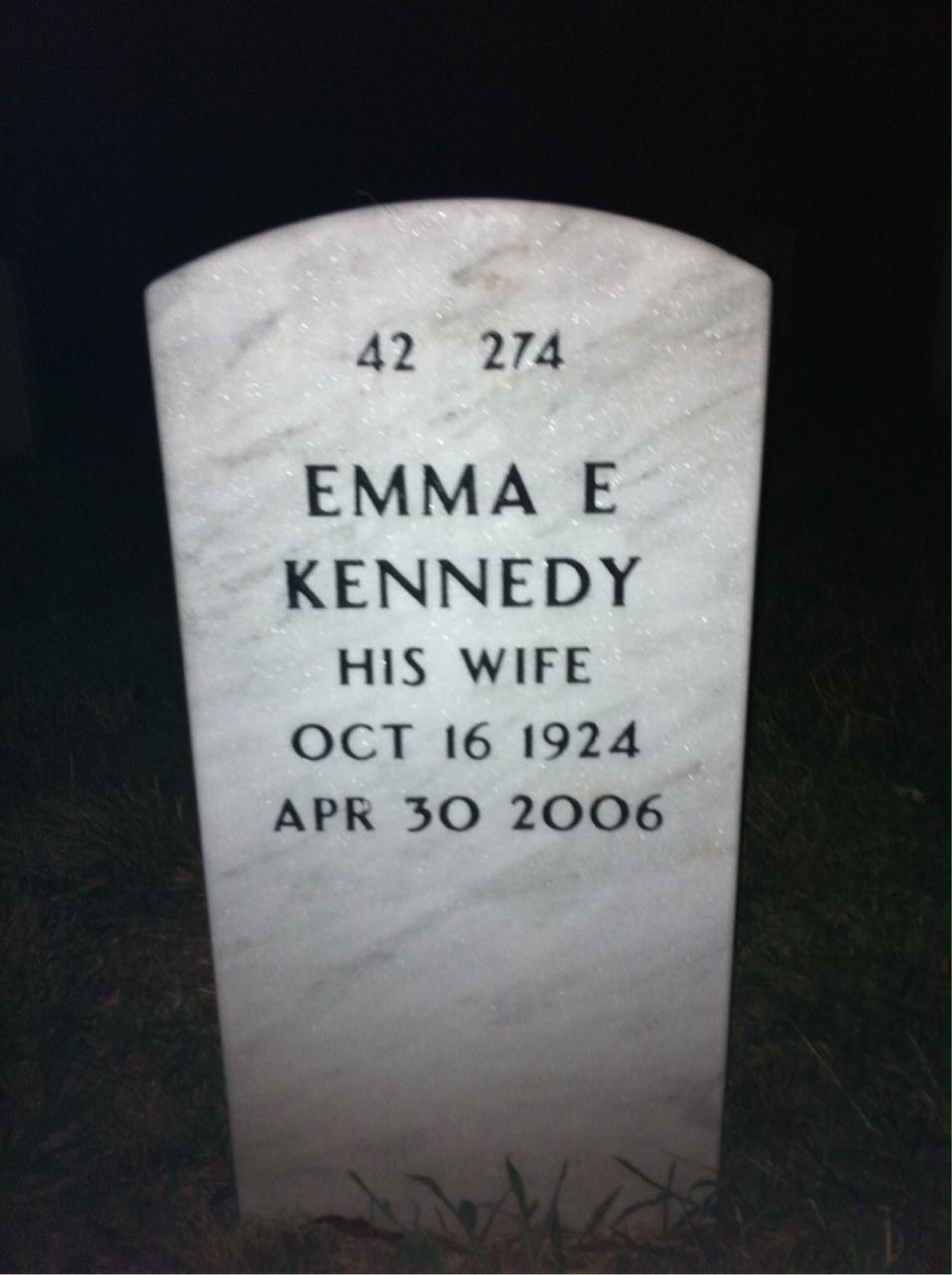 Back of headstone — John Brunner