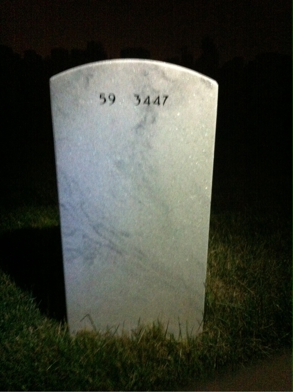 Back of headstone — Jose Galito