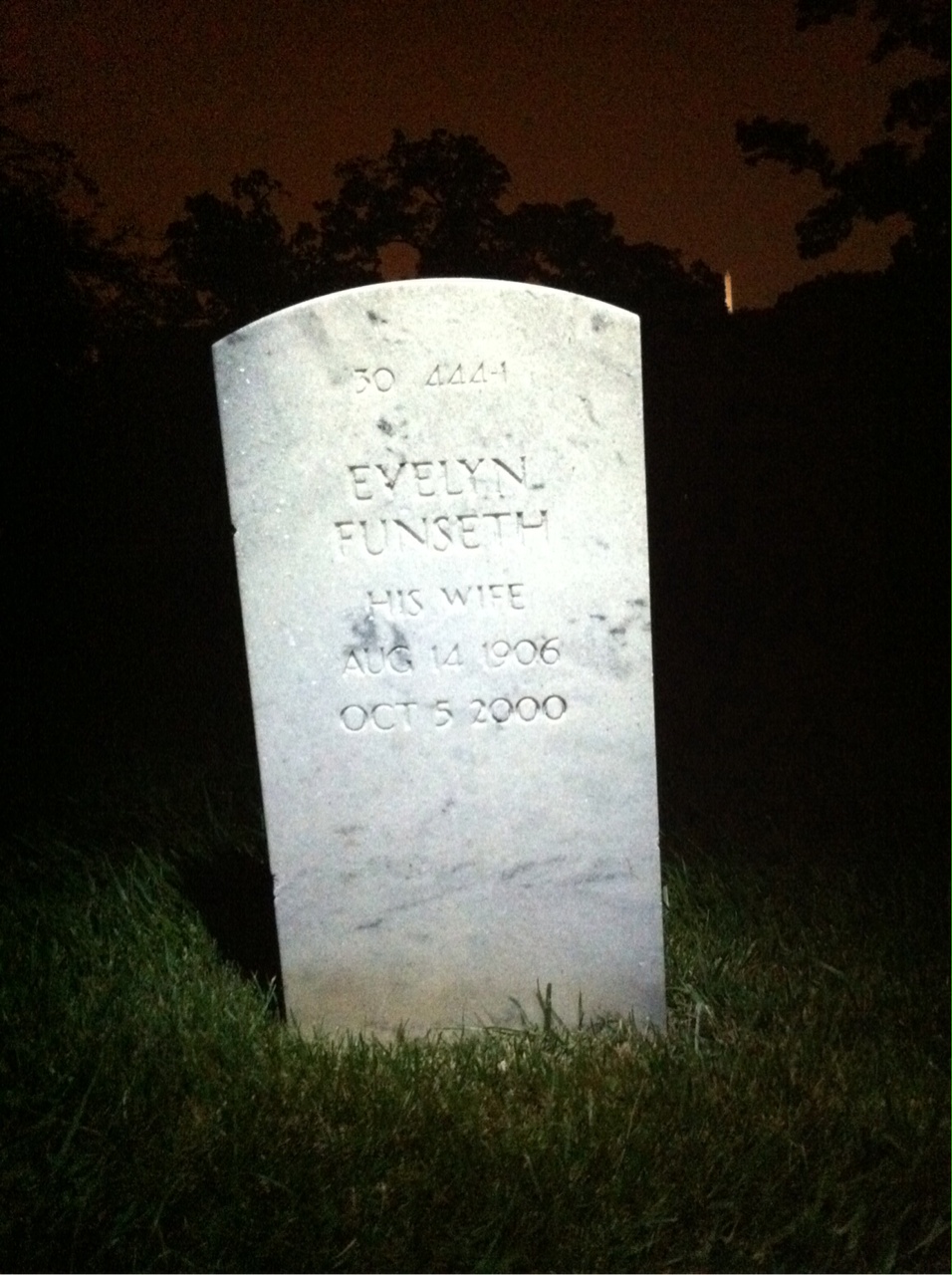 Back of headstone — William Morrison
