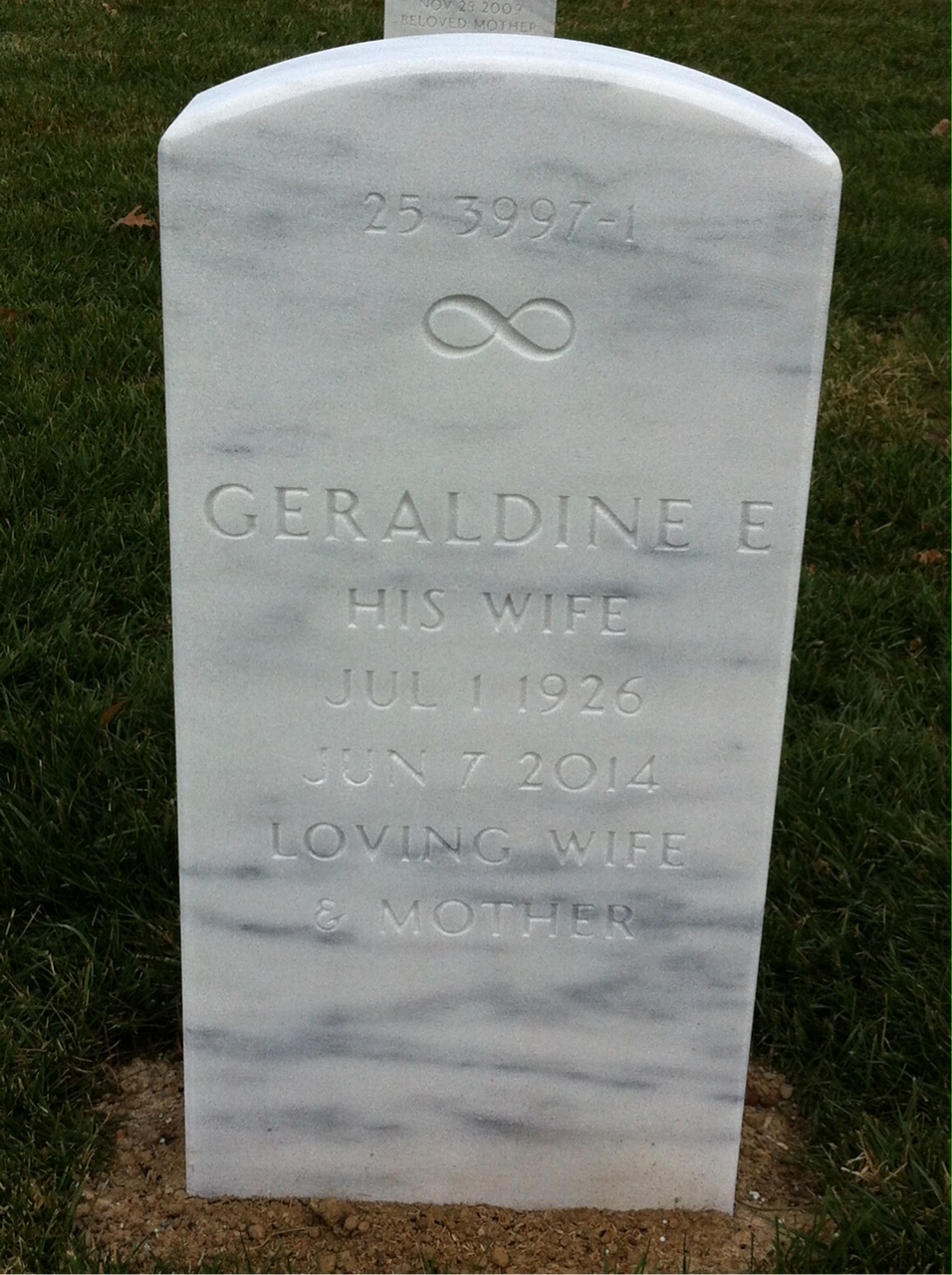 Back of headstone — Thomas Gilliam