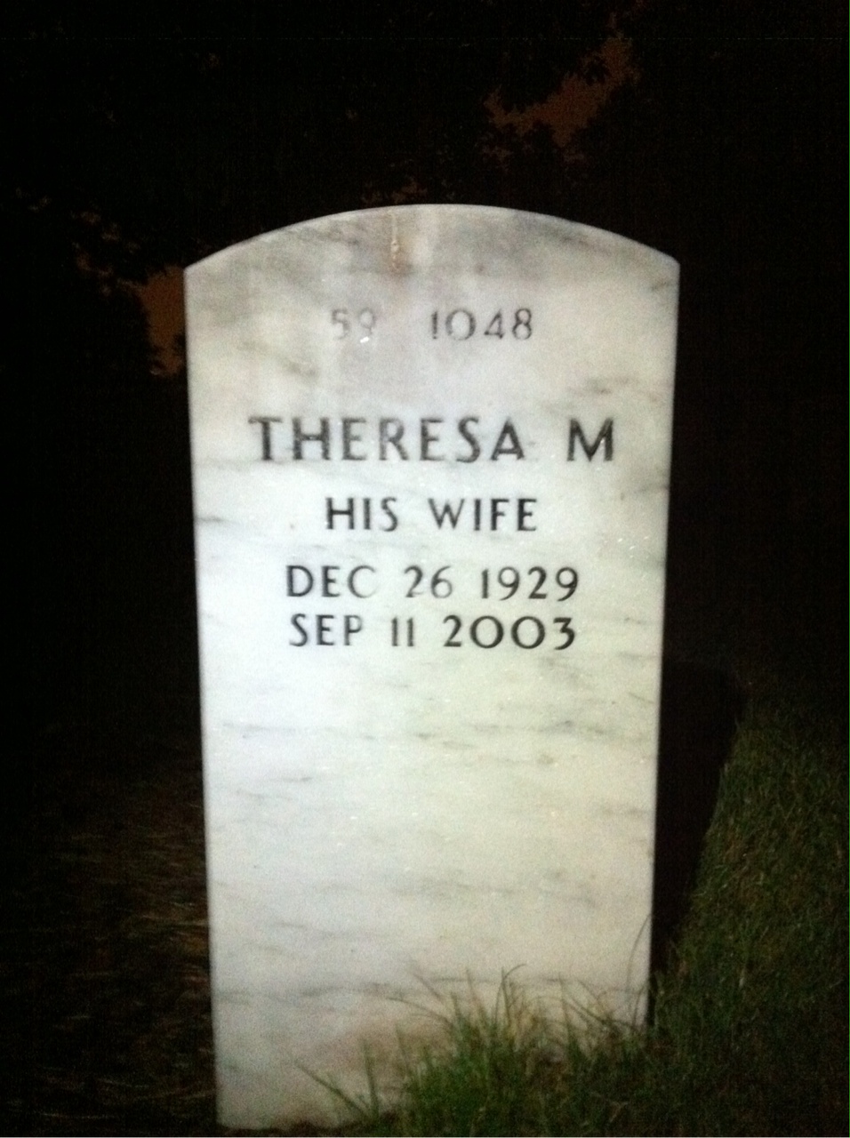 Back of headstone — Edward Homay
