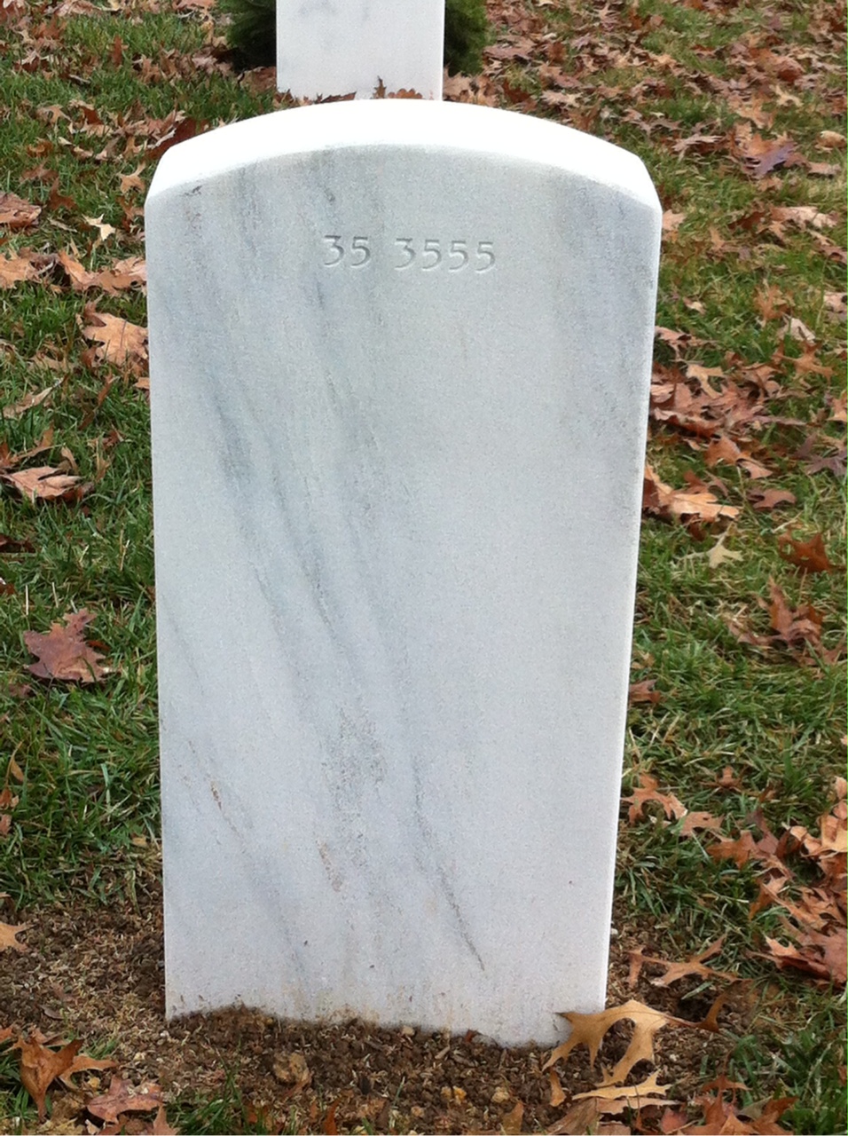 Back of headstone — Edsel Mollohan