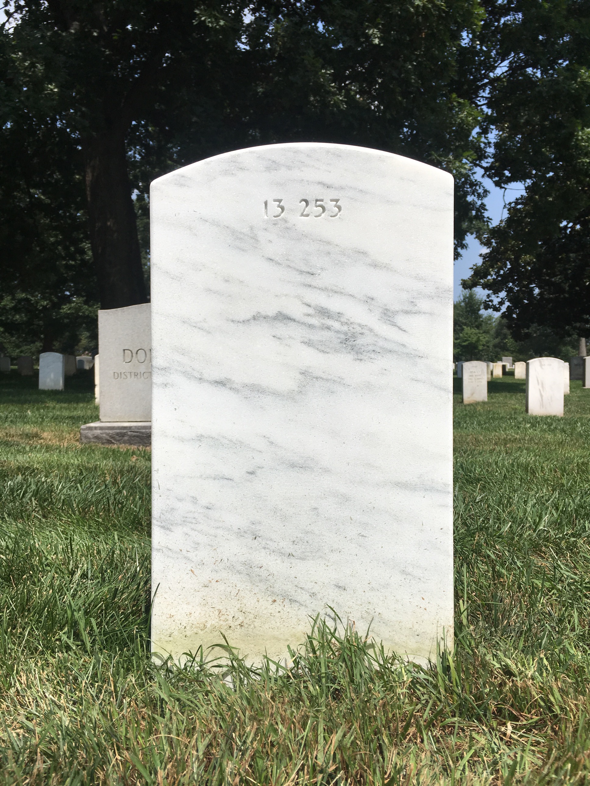 Back of headstone — Thomas Mckay