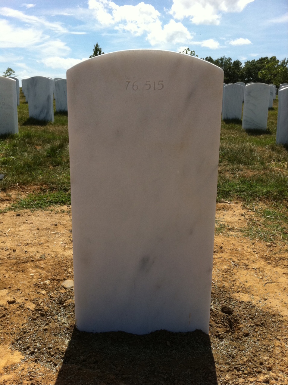 Back of headstone — Floyd Monaco