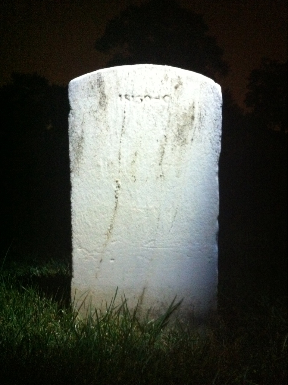 Back of headstone — Hilmer Menger