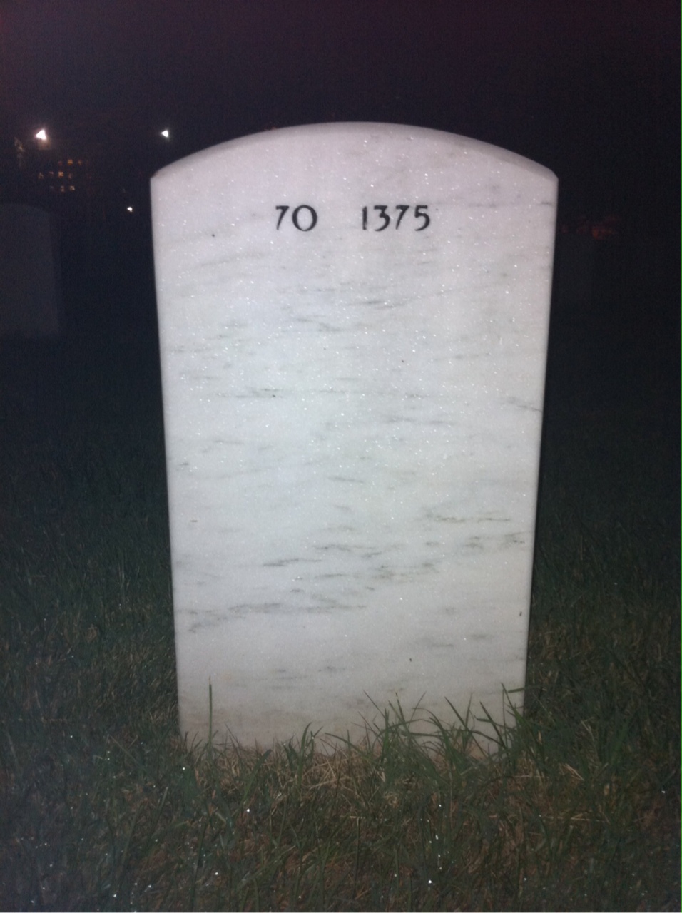Back of headstone — Glenn Reiff