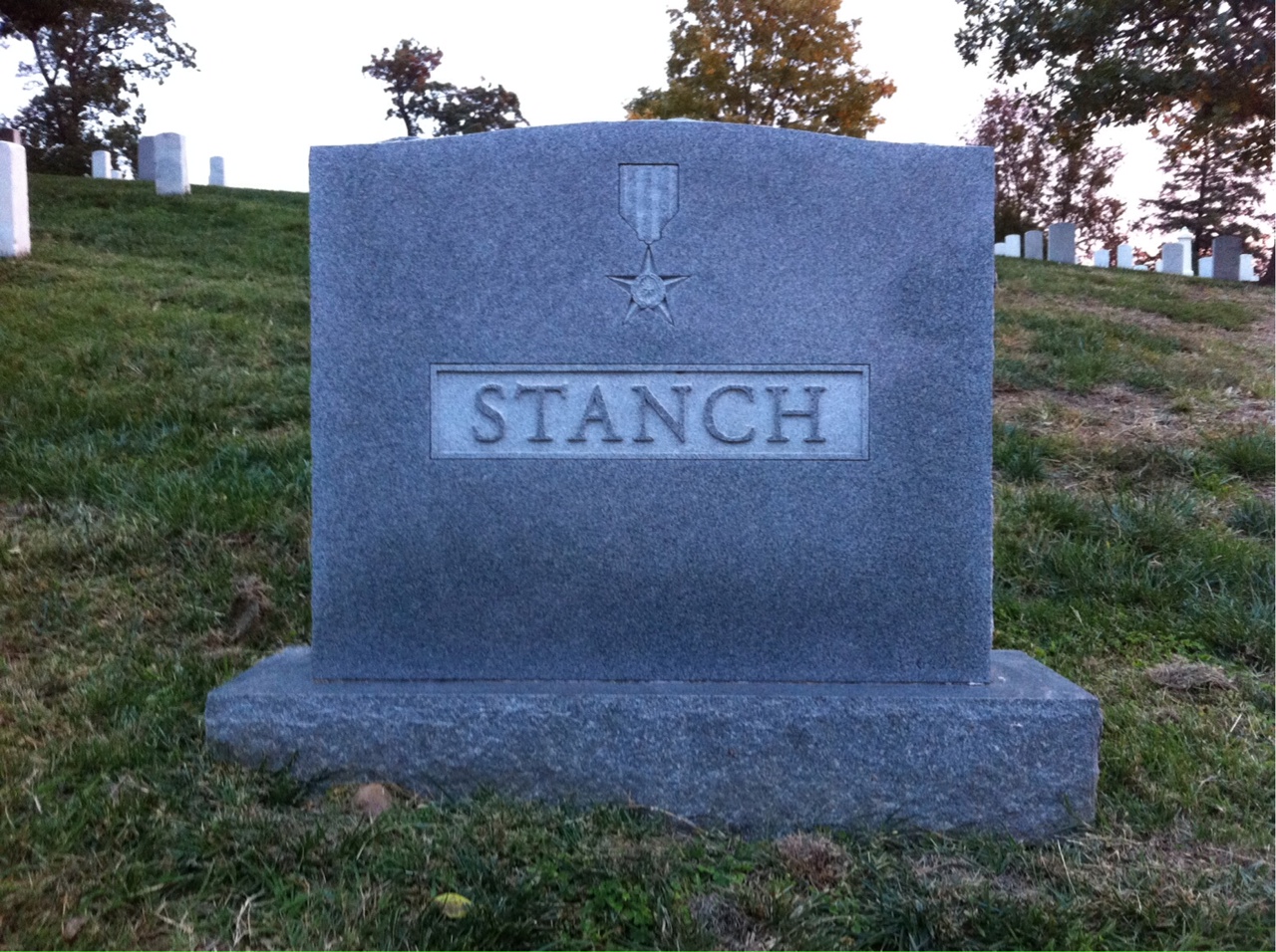 Back of headstone — Paul Stanch