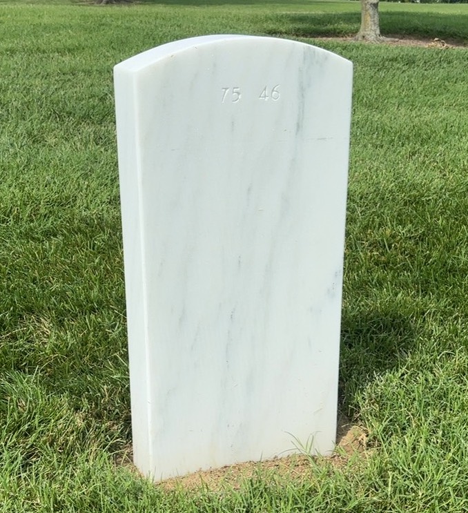 Back of headstone — Vernon Albert Sellers