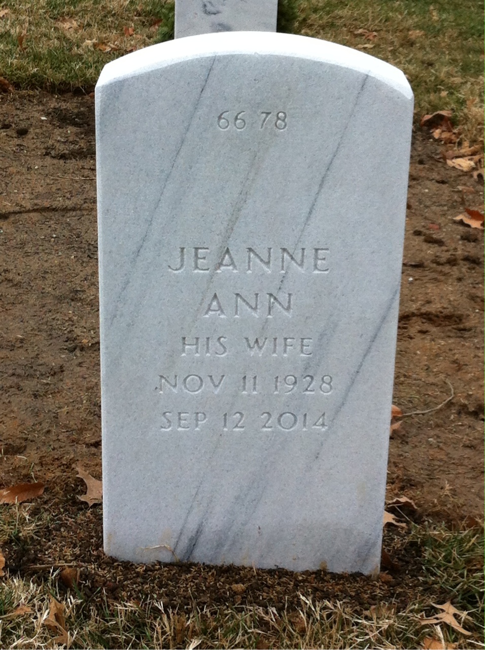 Back of headstone — James Brown