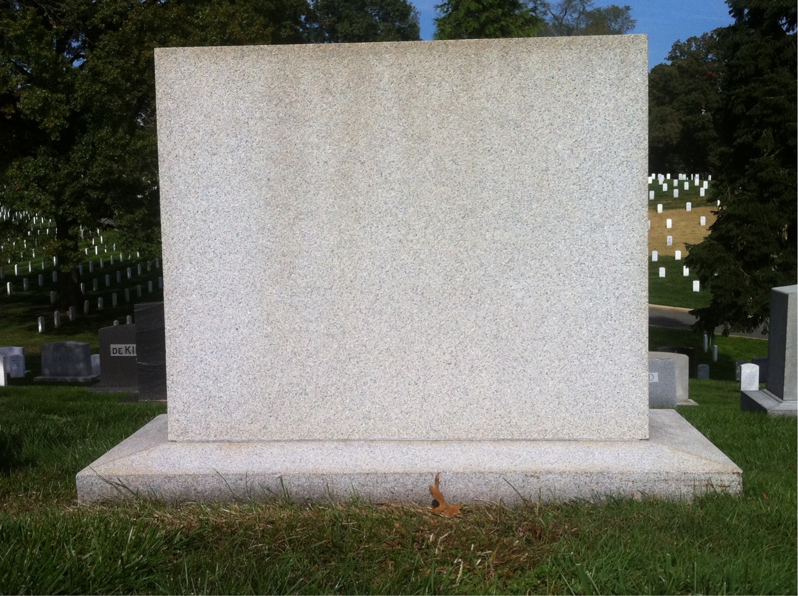 Back of headstone — William Miller