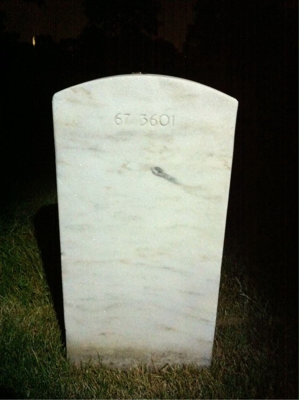 Back of headstone — William Adam Matusewicz