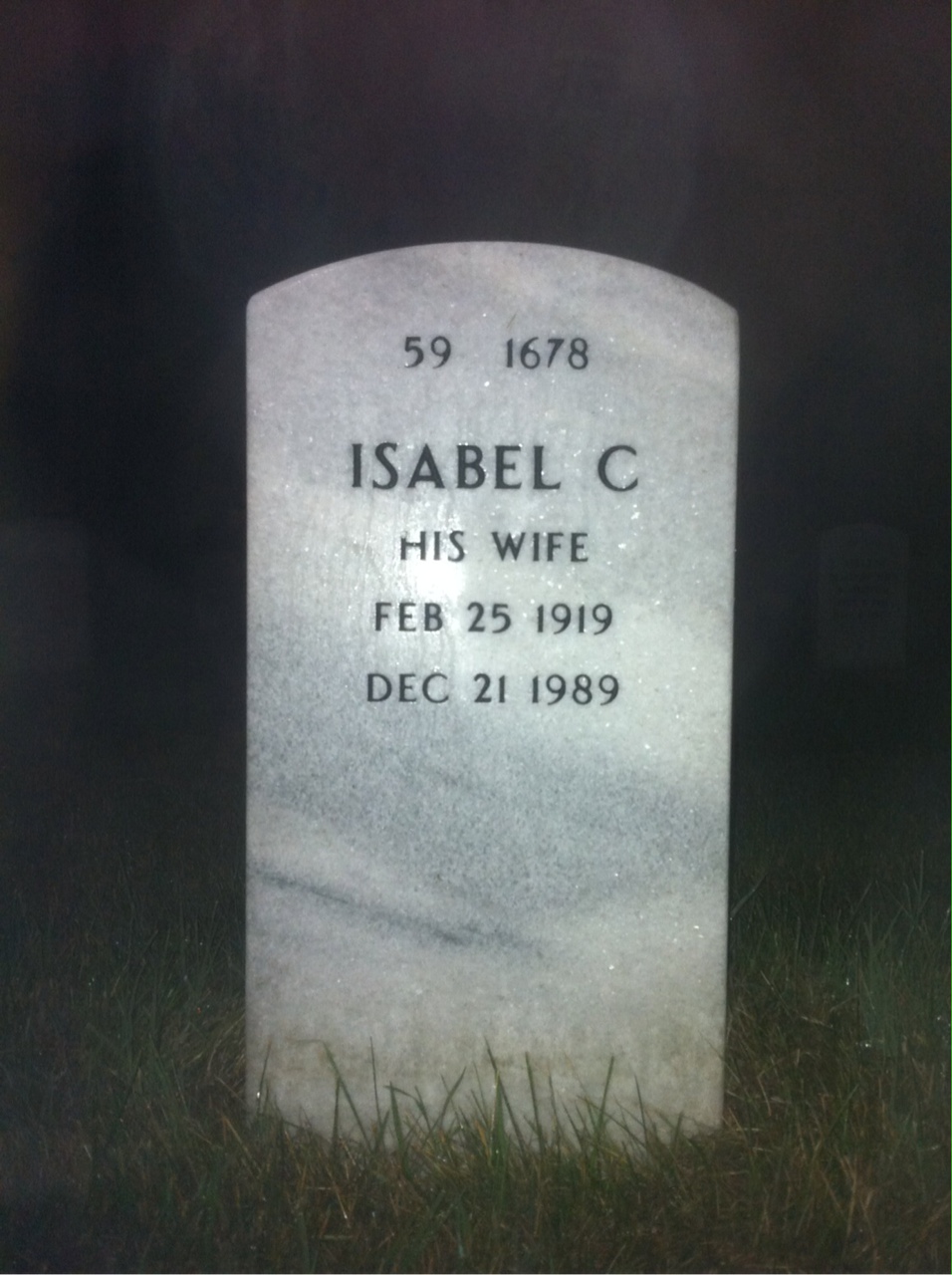 Back of headstone — Joseph Prendergast