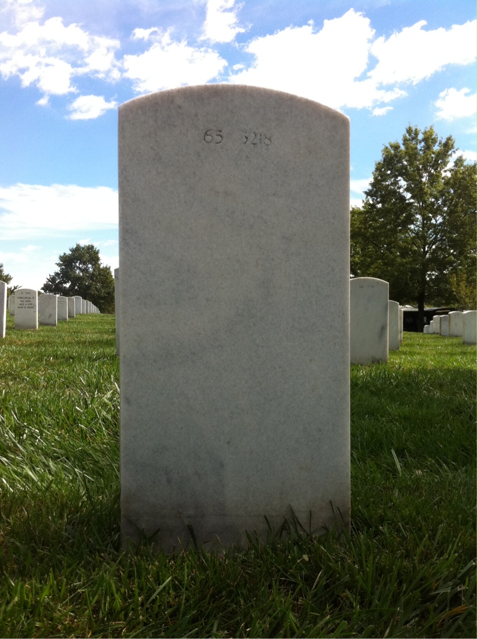 Back of headstone — William Bailey